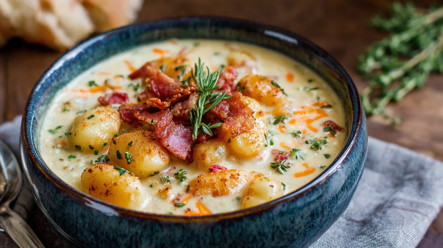 thatBacon Cheddar Gnocchi Soup – Creamy, Cheesy & Cozy Comfort Food: 5 Reasons to Love It!